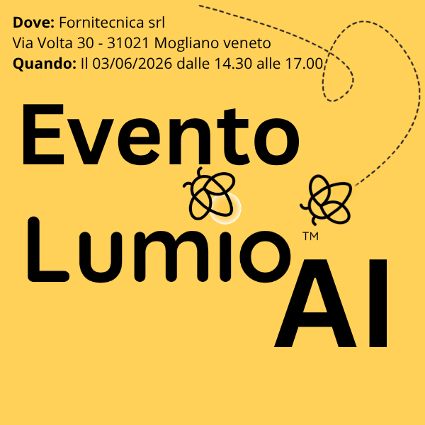 Lumio AI - vieni a scoprirlo dal vivo il 03 giugno