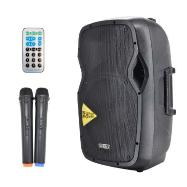 CLUB 15 smart - Box audio attivo portatile bt a batterie 300w con 2 microfoni