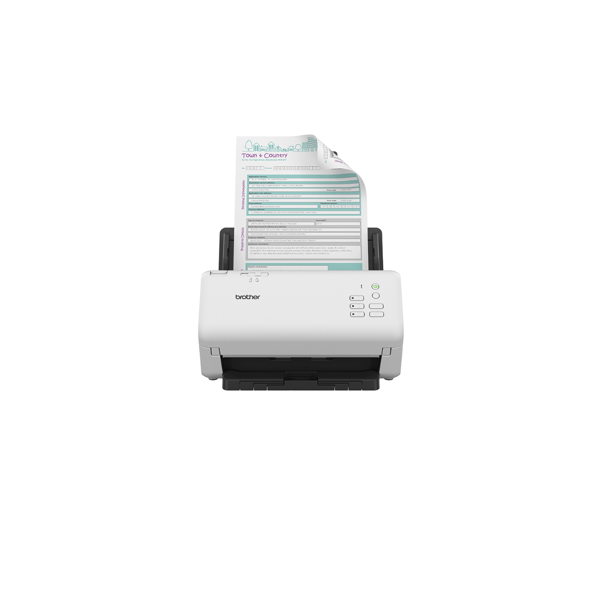 Brother ADS4300N Scanner desktop A4 con rete cablata ad alta velocità