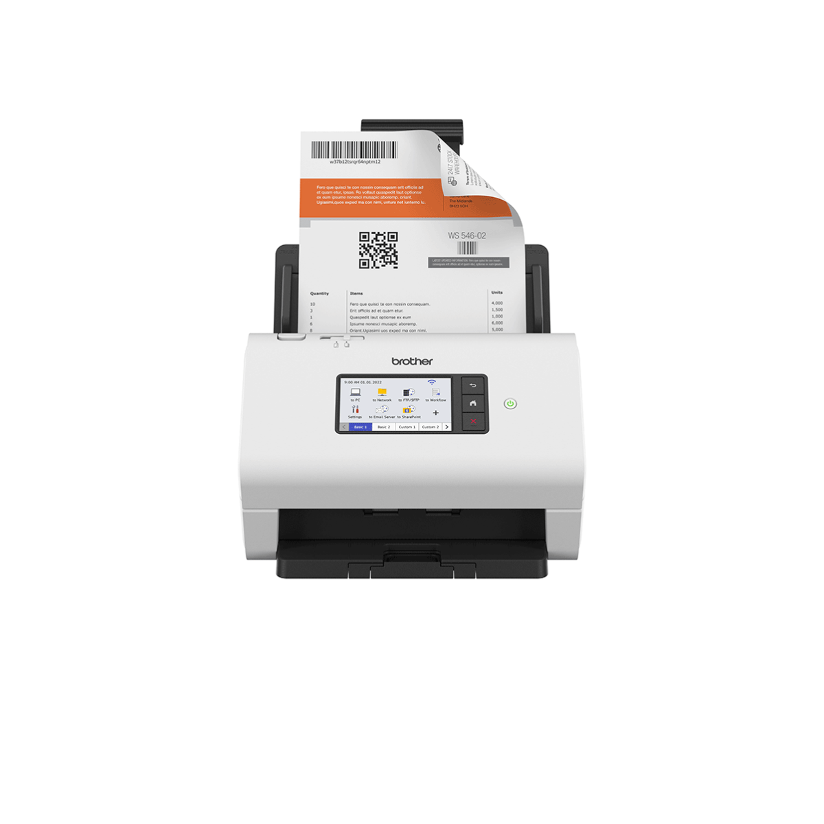 Brother ADS4900W Scanner desktop A4 professionale ad alte prestazioni con touchscreen e rete