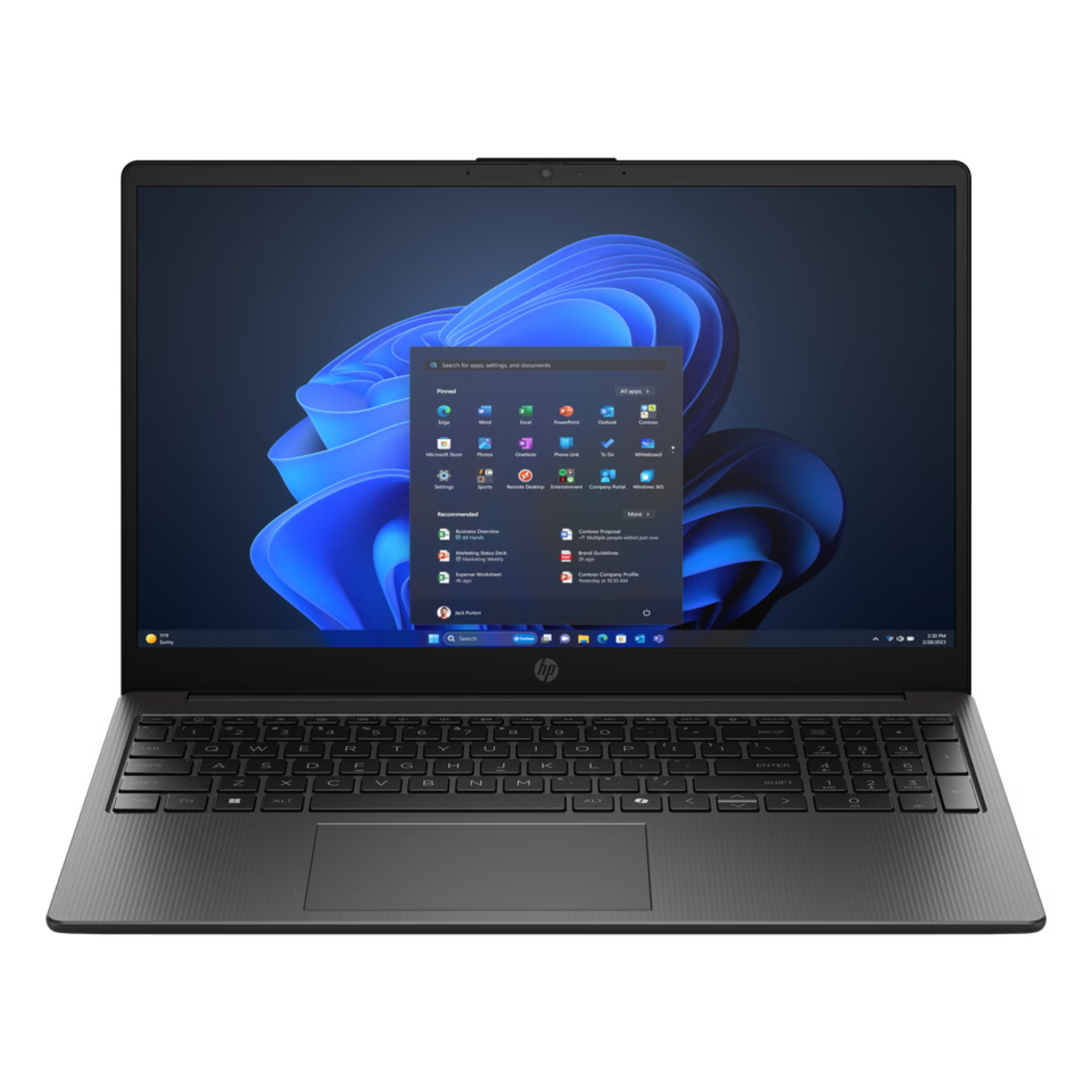 HP 250R 15.6 inch G10 Notebook PC Intel Core 7 150U Computer portatile 39,6 cm (15.6") Full HD 16 GB DDR4-SDRAM 512 GB SSD Wi-Fi 6 (802.11ax) Windows 11 Pro Nero