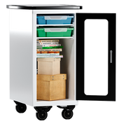 Modulo laterale a scelta con ripiani amovibili