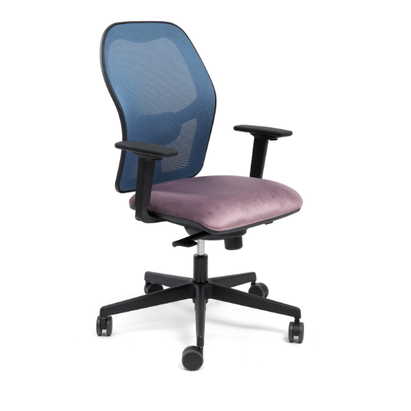 Sedia operativa Texas con seduta in velluto