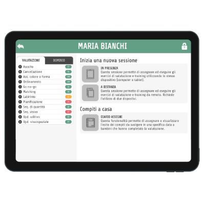 ASTRAS (tablet+software) per BES - funz. esecutive