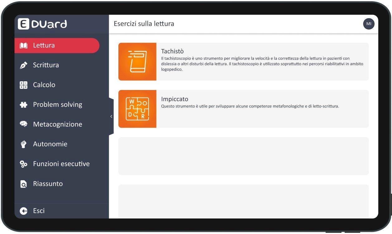 EDUARD (tablet+software) per BES - ab. strumentali