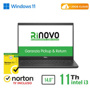 RINOVO NB DELL Latitude 3420 REFURBISHED i3-11XXU DDR4 8GB SSD 240GB HDMI 14" W11P CLOUD20GB   Grade A1 Y War