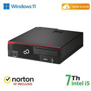 RINOVO PC FUJITSU Esprimo D757-957 SFF i7-7X00 DDR4 8GB SSD 256GB W11P CLOUD20GB Grade A 1Y Warranty