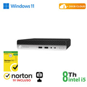RINOVO Ultra Mini PC DM HP 400 G4 REFURBISHED i5-8X00T SODDR4 16GB SSD 256GB W11P No Dvd Grade A 1Y