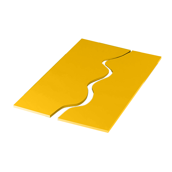 Tappeti onda bicolore