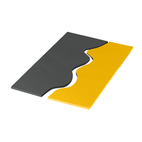 Tappeti onda bicolore