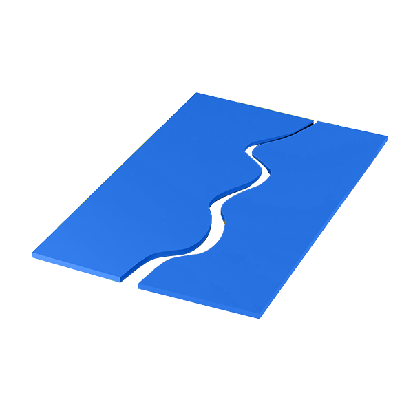 Tappeti onda bicolore