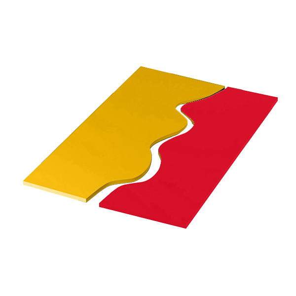 Tappeti onda bicolore