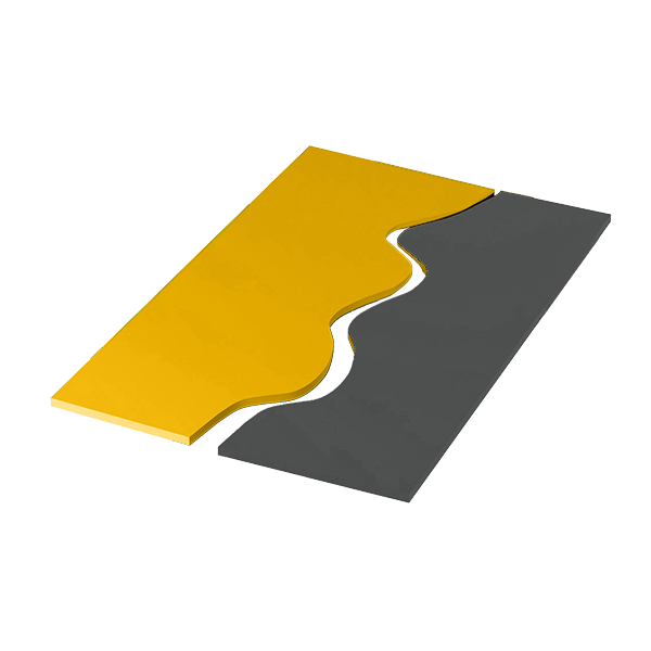 Tappeti onda bicolore