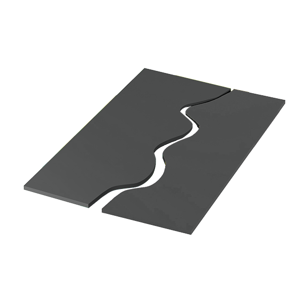 Tappeti onda bicolore