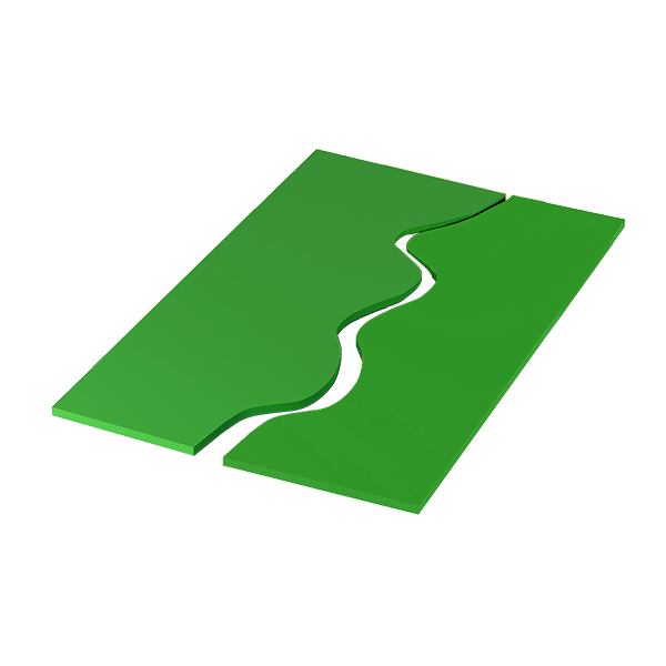 Tappeti onda bicolore