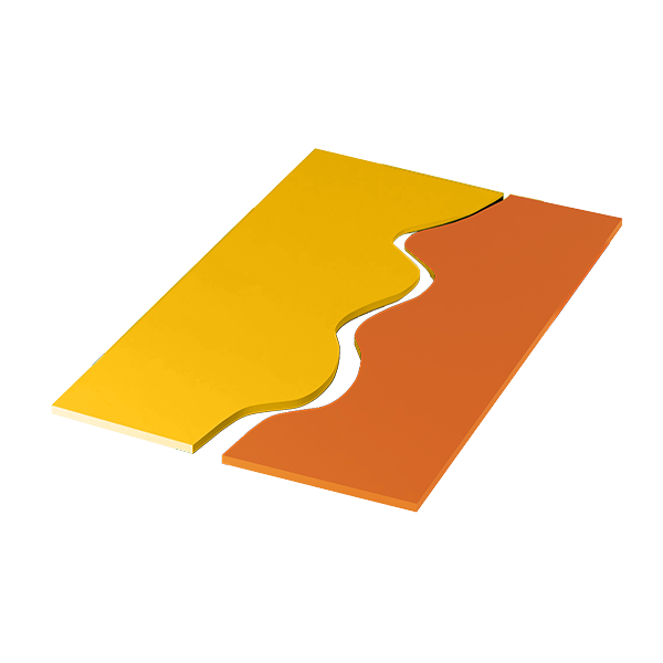 Tappeti onda bicolore