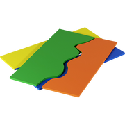 Tappeti onda bicolore