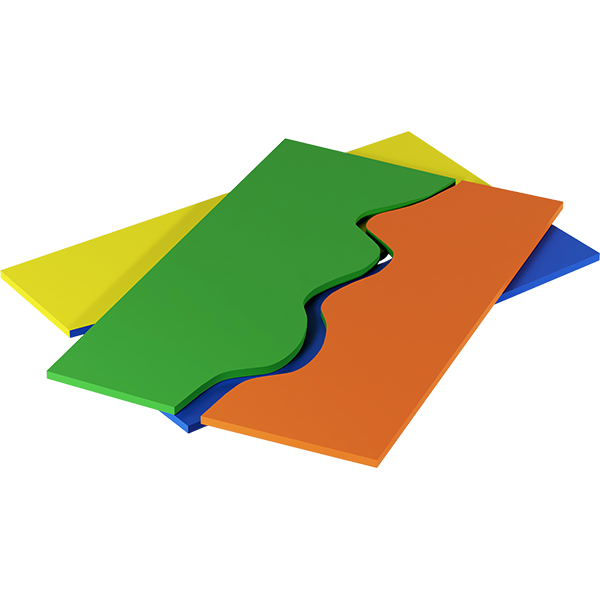 Tappeti onda bicolore